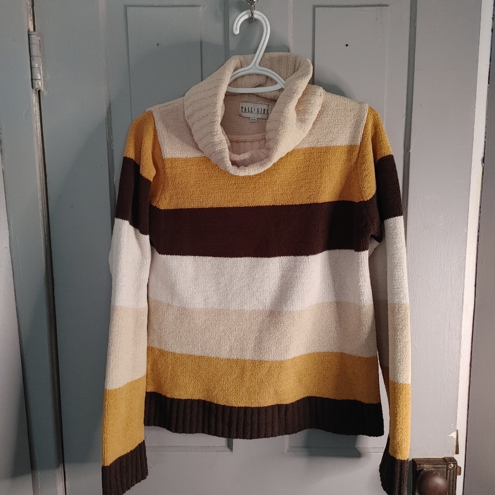 2/$25 Tall Girl Striped Sweater
